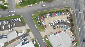 Aerial shot of dealership on the Sunshine Coast QLD